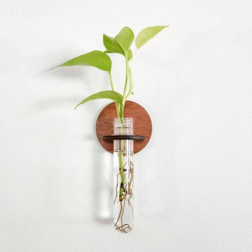 Piece wooden plant stand - wooden,