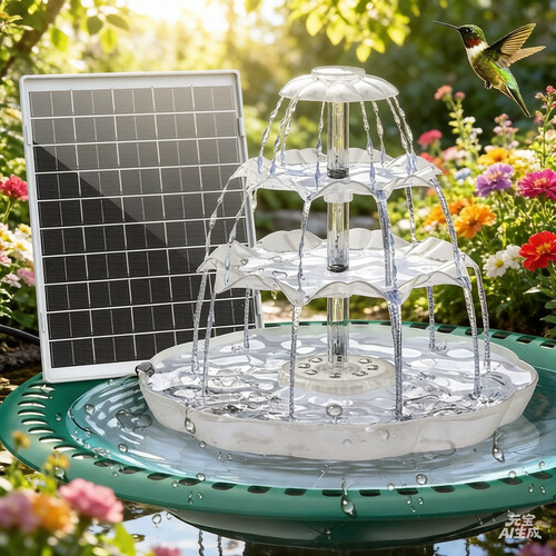 Solar water fountain bird - fountain,