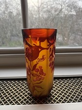Galle style cameo vase - galle,