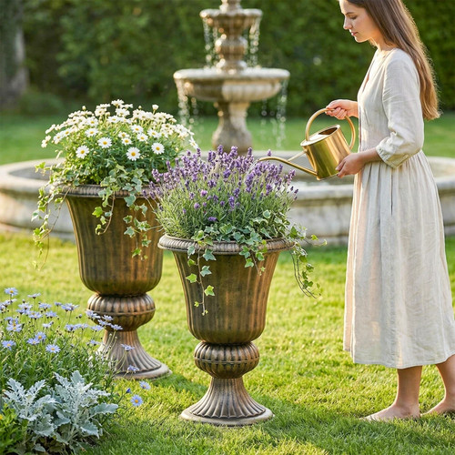 Pcs urn planters outdoor - pcs,