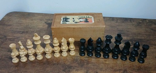 Vintage staunton boxwood - vintage,