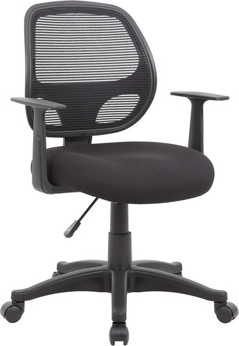 Ergonomic black mesh - black, task