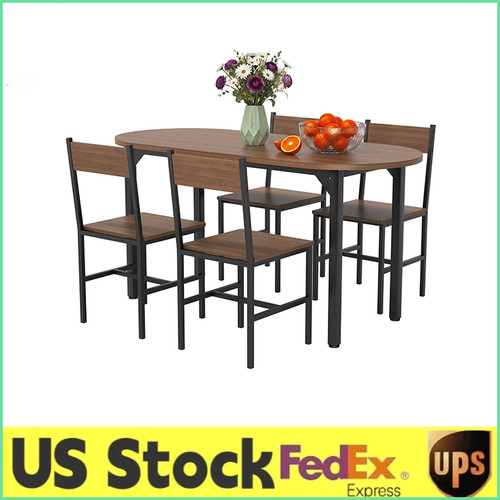 Oval wood dining table - 🔝63",