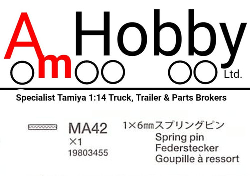 Tamiya spring pin 1x6mm - tamiya,