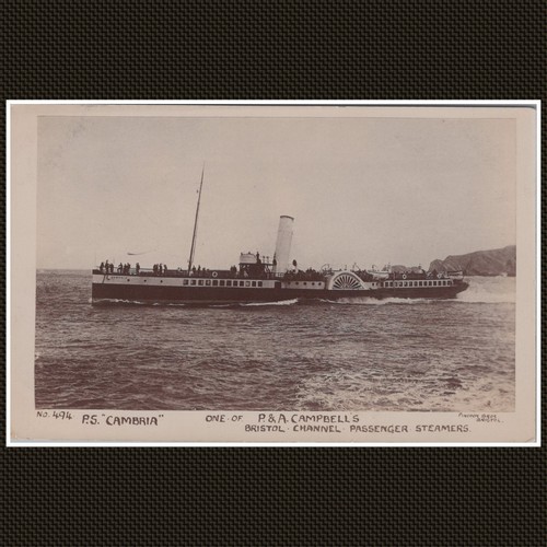 Cambria paddle steamer - p.s.,