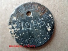 COLLIERY MINING  CHECK VERY WORN MANNERS COLLIERY METAL SEE PHOTOS