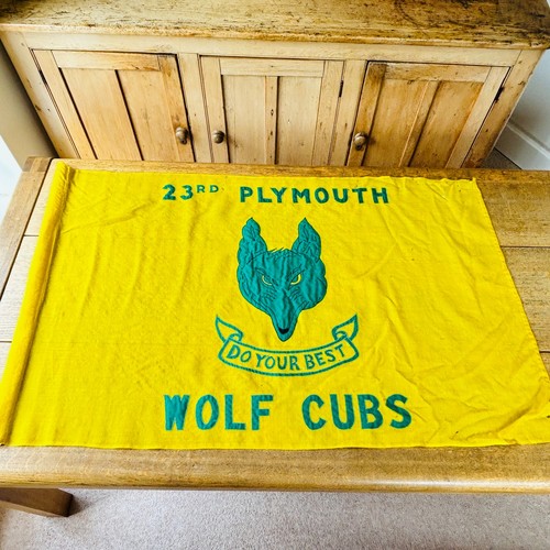 Wolf cubs pack flag linen - flag, pre