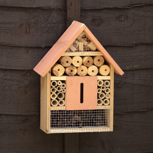 Orange wood insect hotel - orange,