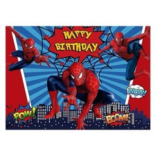 Spiderman Birthday Party Backdrop Kids Party Decorations Supplies