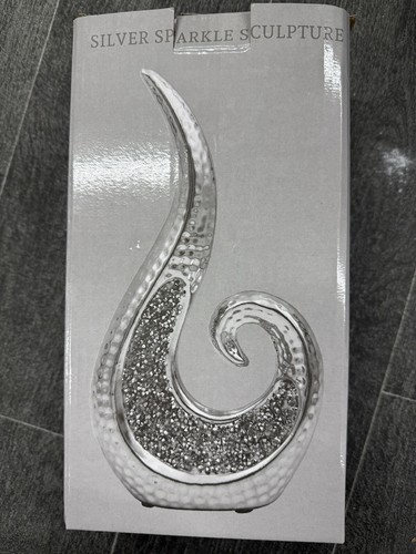 Silver sparkle swirl - silver,