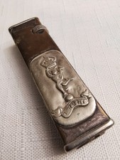 1940s WW2 Leather Vtg Dunhill Military Trench Service Cigarette Lighter Soldier
