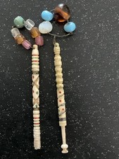 PAIR of ANTIQUE BONE LACE