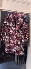 Cozy Multicoloured Hooded Dressing Gown Size S/M New.