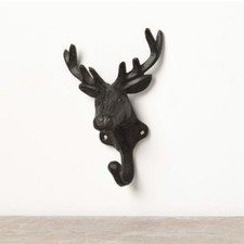 Stag Head Coat Hook Cast Iron