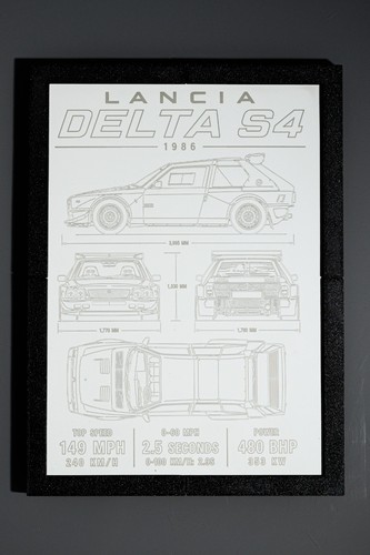 Lancia delta 1986 engraved - lancia,