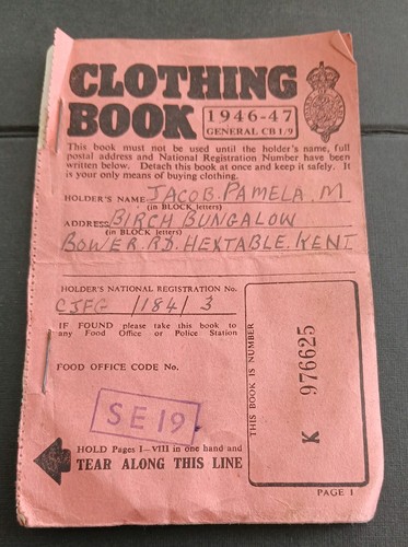 Post ww2 clothes ration - post-ww2, book