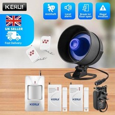  Wireless Security Burglar Door Weatherproof Alarm System PIR For House Shop UK