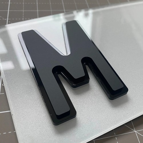 5mm raised number plates - 4d,