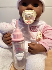 ? HTF ZAPF VINTAGE ETHNIC BABY ANNABELL DOLL BUNDLE ? BOTTLE, DUMMY, CLOTHES