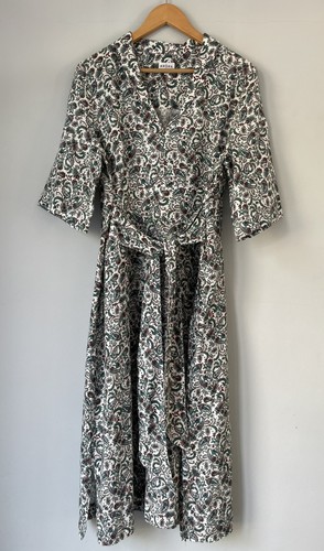 Brora pure linen - pure, paisley
