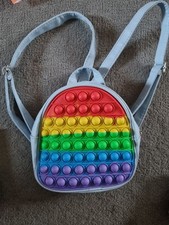 Blue Pop It Fidget Backpack With Adjustable Straps