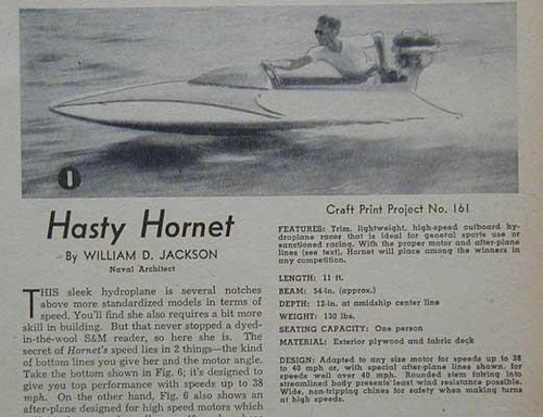 Racing hydroplane class b - 11',