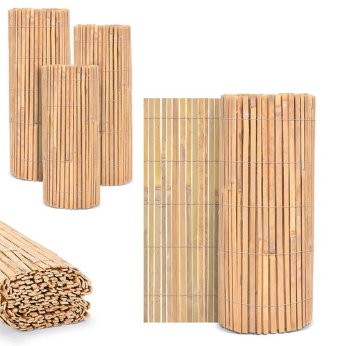 Garden bamboo fence screening - fence,