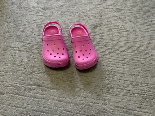 Pink rainbow strap croc - pink,