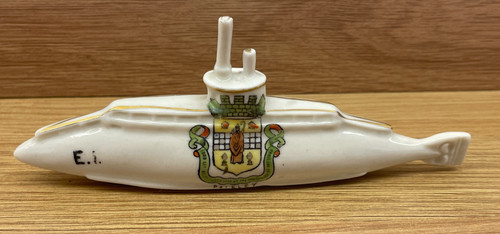 Crested china ww1 - china, submarine