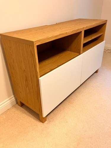 Ikea besta cabinet oak - besta, cabinet.