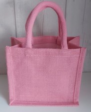 Pale Pink Small Jute Gift Bag