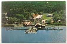 Aerial View Palmetto Bay Marina Hilton Head Island SC Vintage Postcard