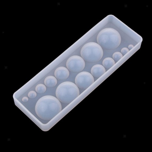 Silicone domed cabochon mold - silicone,