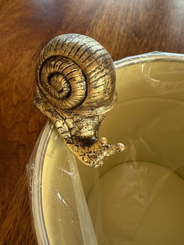 Decorative snail plant pot - snail,