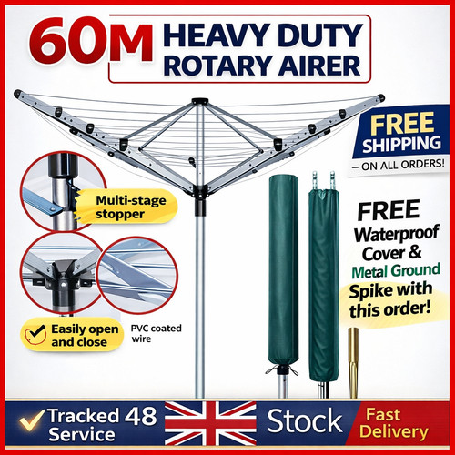 60m rotary airer - 60m, arm