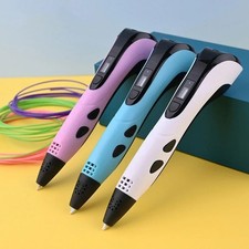 3D Printing Pen Set Doodle Printer Drawing 12 Colours PLA Filament Gift For Kids
