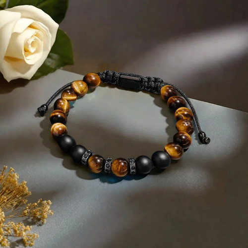 Tiger eye black onyx - tiger's,