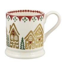 Emma Bridgewater - Half Pint Mug (300ml/1/2pt) - Christmas Gingerbread Houses