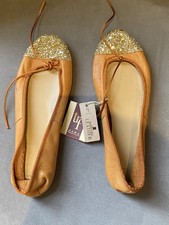New Zara Brown Leather Flat