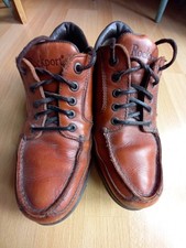 Rockport Men's Shoes Size 8 Vibram Sole Brown Leather Lace Up