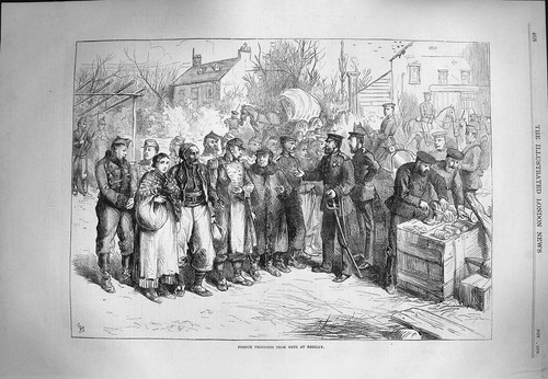 Original old antique print - original,