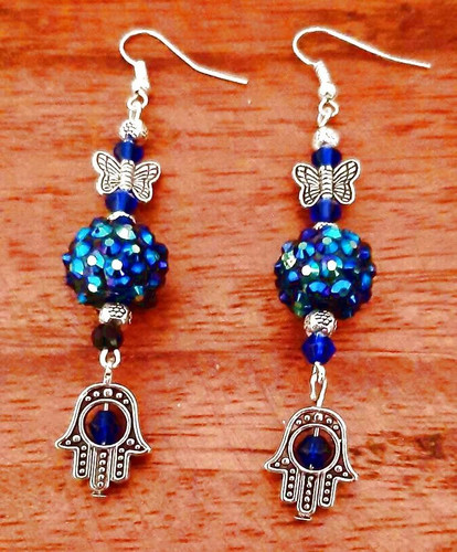 Tibetan silver hamsa - (sale),
