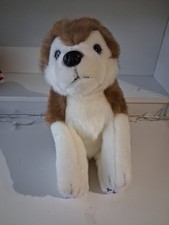 Keel Toys Lapland Husky Dog Plush. Approx 12" Sitting.  Used