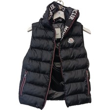 Moncler Black Puffer Vest Size 146