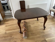 Mahogany Extending Dining Table Retro Vintage, Large Quality