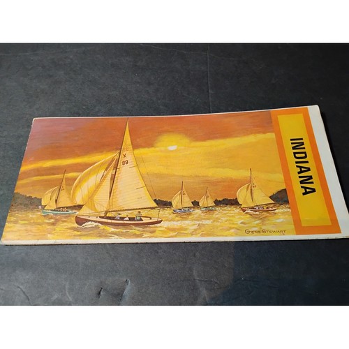 Vtg 1970 indiana road map - 1970,