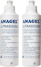 Pack of 2 x Anagel Fetal Doppler Ultrasound Transmission Gel Bottle 250ml - UK