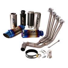 For Honda CB650 CBR650 2014-2023 Slip-On 51mm Exhaust Header Pipe Muffler Carbon