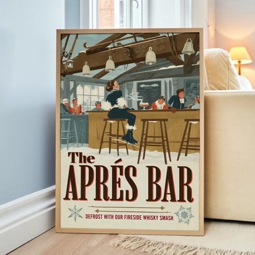 Après bar poster - après, ski