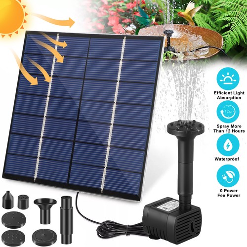 Solar power fountain - solar,